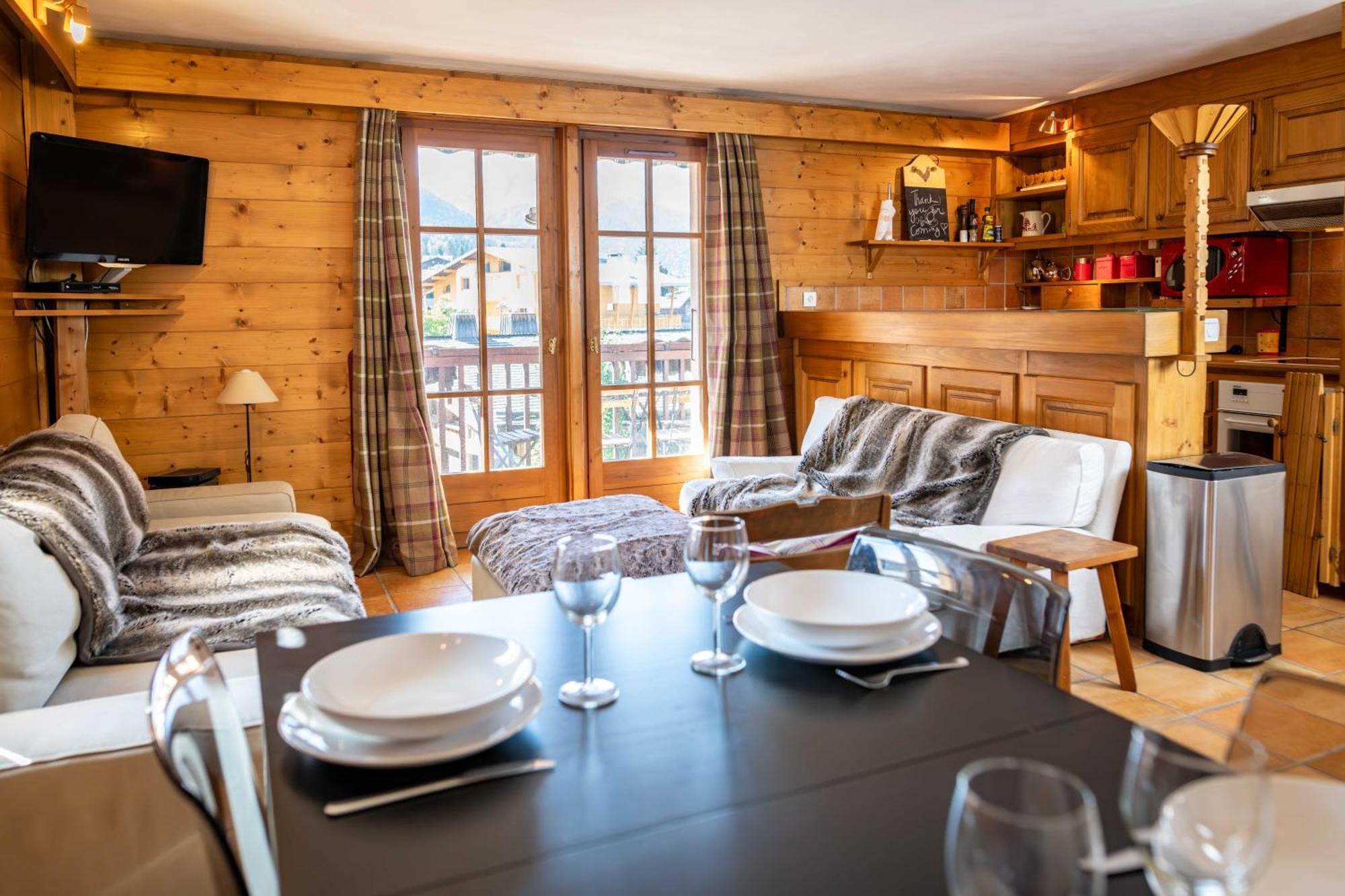 Warm 2-Bedroom Apartment Near The Tourist Office Megève Exteriör bild